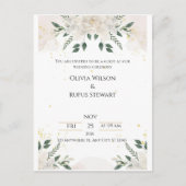Elegant Wedding Invitations – Timeless Love in Eve Briefkaart (Voorkant)