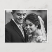 Elegant Wedding Invitations – Timeless Love in Eve Briefkaart (Achterkant)