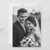 Elegant Wedding Invitations – Timeless Love in Eve Kaart (Achterkant)