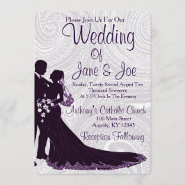 Elegant Wedding Invite Kaart