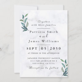 Elegant Wedding Invite - Rustic Wedding Kaart