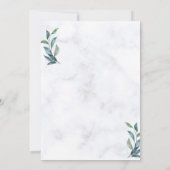 Elegant Wedding Invite - Rustic Wedding Kaart (Achterkant)