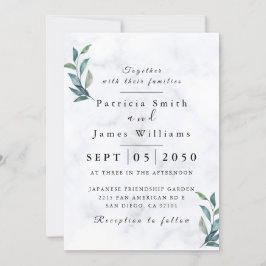  Elegant Wedding Invite - Rustic Wedding  Kaart