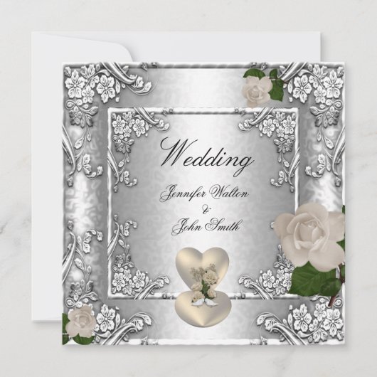 Elegant Wedding Invites Kaart (Voorkant)