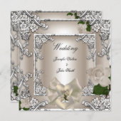 Elegant Wedding Invites Kaart (Voorkant / Achterkant)