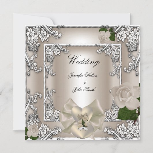 Elegant Wedding Invites Kaart (Voorkant)