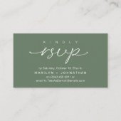 Elegant Wedding Invites RSVP via Phone or Email Informatiekaartje (Voorkant)