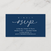 Elegant Wedding Invites RSVP via Phone or Email Informatiekaartje (Voorkant)