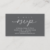 Elegant Wedding Invites RSVP via Phone or Email Informatiekaartje (Voorkant)