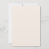 Elegant Wedding Itinerary Card Aankondiging (Achterkant)