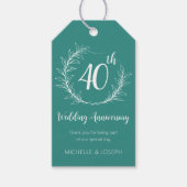 Elegant Wedding Jubileum Gift Labels Cadeaulabel (Voorkant)