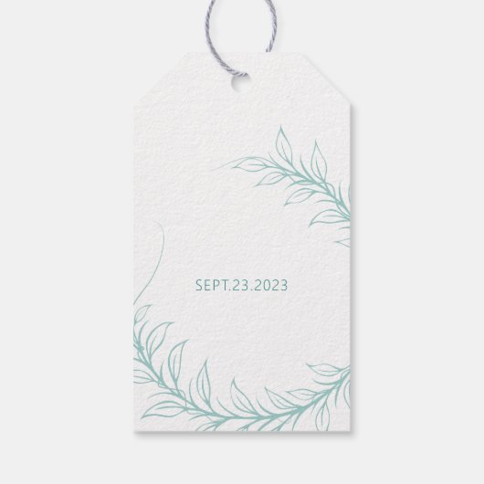 Elegant Wedding Jubileum Gift Labels Cadeaulabel (Achterkant)