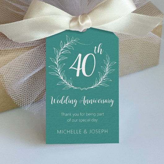 Elegant Wedding Jubileum Gift Labels Cadeaulabel