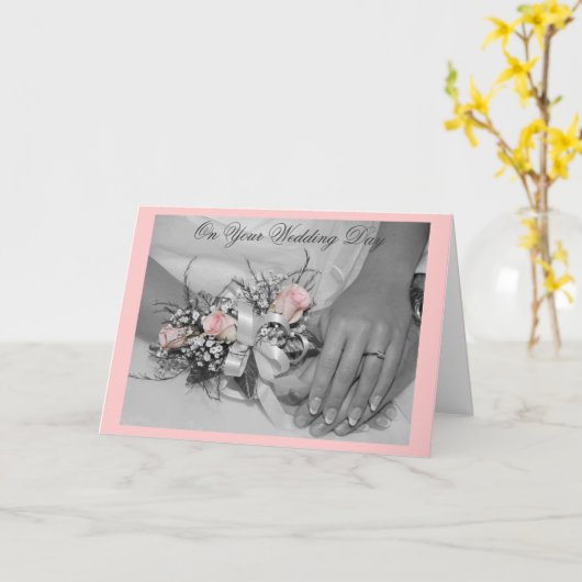 Elegant Wedding Kaart (Gele Bloem)