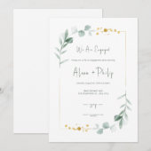 Elegant Wedding Kaart (Voorkant / Achterkant)