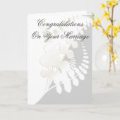 Elegant Wedding Kaart (Gele Bloem)
