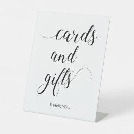 Elegant Wedding Kaarten and Gifts Table Reclamebord Met Voetstuk