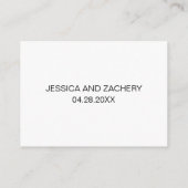 Elegant Wedding laat ons een Kaart voor berichtadv (Achterkant)