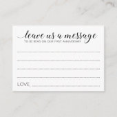 Elegant Wedding laat ons een Kaart voor berichtadv (Voorkant)