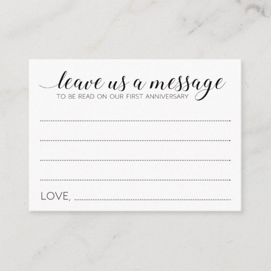 Elegant Wedding laat ons een Kaart voor berichtadv (Voorkant)