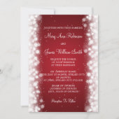 Elegant Wedding Magic Sparkle Red Kaart (Voorkant)