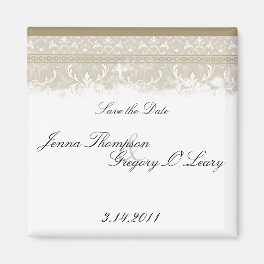  Elegant Wedding Magnets Magneet (Voorkant)