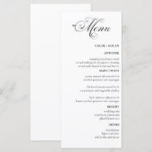 Elegant Wedding Menu (Voorkant / Achterkant)