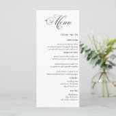 Elegant Wedding Menu (Staand voorkant)