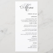 Elegant Wedding Menu (Voorkant)