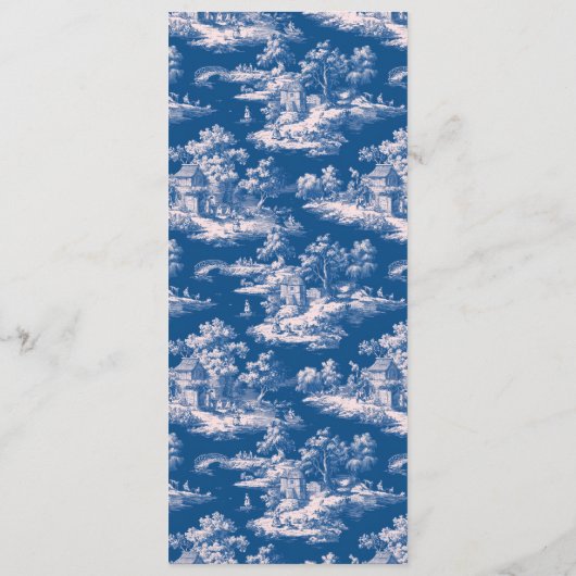 Elegant Wedding Menu Card (Achterkant)