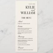 Elegant Wedding Menu Invoegen (Voorkant)