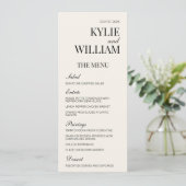 Elegant Wedding Menu Invoegen (Staand voorkant)
