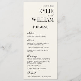 Elegant Wedding Menu Invoegen