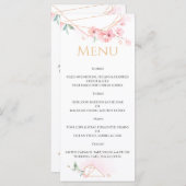 Elegant WEDDING MENU. Menu (Voorkant / Achterkant)