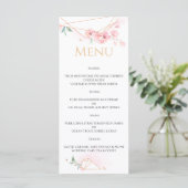 Elegant WEDDING MENU. Menu (Staand voorkant)