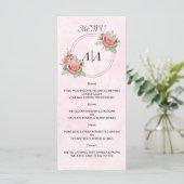 Elegant WEDDING MENU. Menu (Staand voorkant)