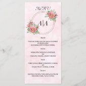 Elegant WEDDING MENU. Menu (Voorkant)