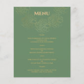 Elegant WEDDING MENU. Menu (Voorkant)