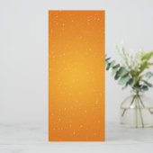 Elegant Wedding Menu Mousserende Golf Oranje (Staand voorkant)