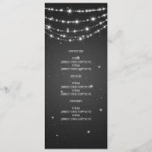 Elegant Wedding Menu Sparging Chain Black (Achterkant)