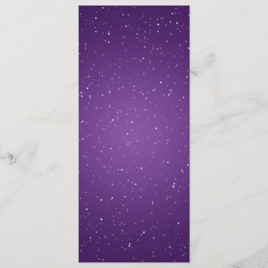 Elegant Wedding Menu Sparging Wave Paars (Voorkant)