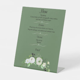 Elegant Wedding Menu voetstuk teken Reclamebord Met Voetstuk