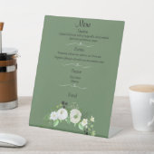 Elegant Wedding Menu voetstuk teken Reclamebord Met Voetstuk (Insitu)