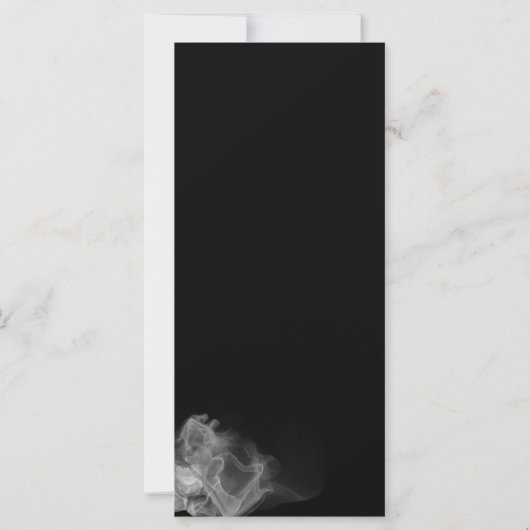 Elegant Wedding Minimalist Black and White Menu (Achterkant)