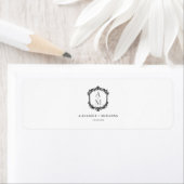Elegant Wedding Monogram Cigar Bands Label (Insitu)