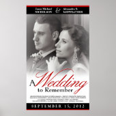Elegant Wedding Movie Poster - Aangepaste afmeting (Voorkant)