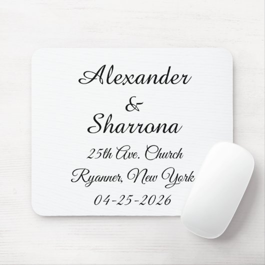 Elegant Wedding Muismat (Met muis)