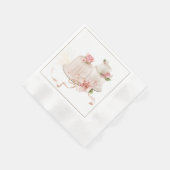 Elegant Wedding Napkins met bruiloft Cake Servet (Hoek)