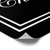 Elegant Wedding Open Bar Champagne Bar Poster (Hoek)