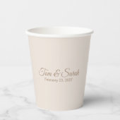 Elegant Wedding Papieren Bekers (Voorkant)